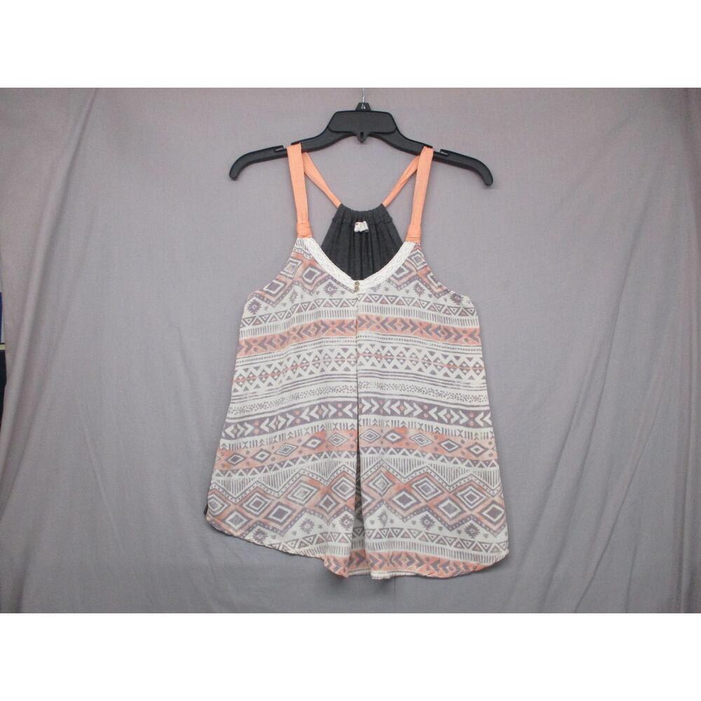 Jolt Multicolor Aztec Trendy Sleeveless Racerback Womens Tank Size Medium - Picture 2 of 10